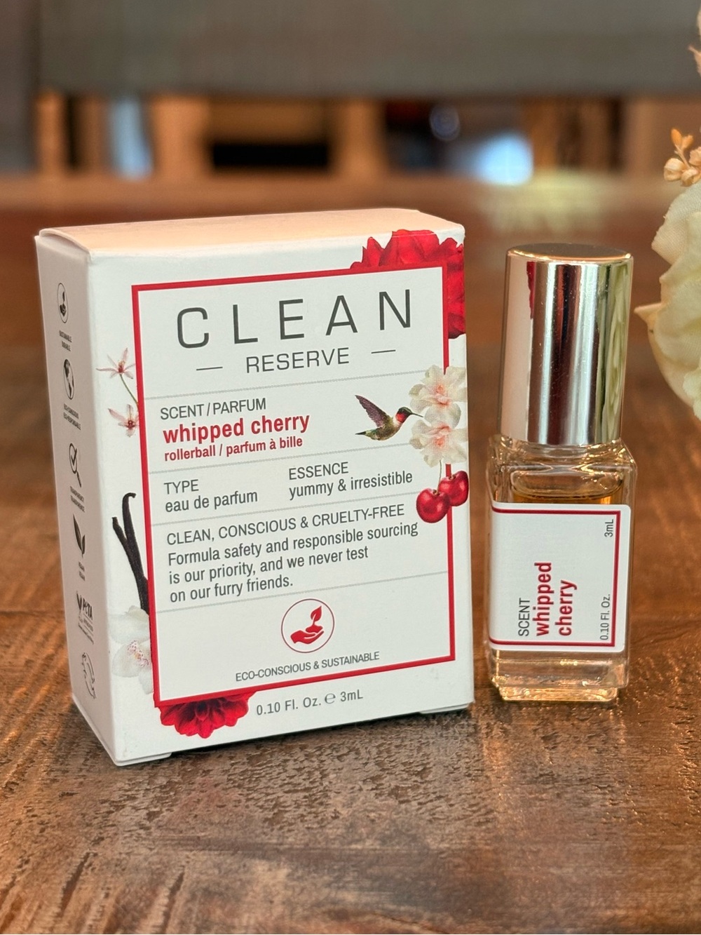 New CLEAN RESERVE Mini ROLLERBALL in WHIPPED CHERRY 🍒 Fragrance!